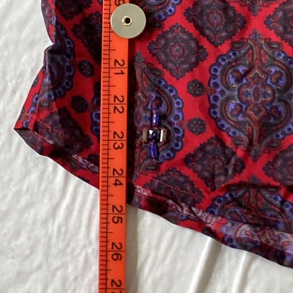 BNWT Beautiful Embellishments Monsoon Peasant Blouse Purple Size 16 - Picture 7 of 12